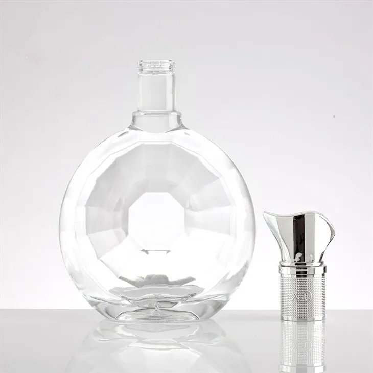 Extra White Flint Glass XO Liquor Bottles